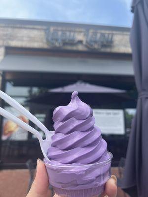 Ube soft serve