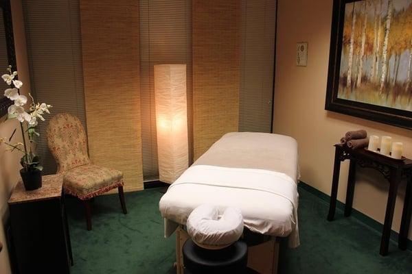 One of our relaxing treatment rooms.