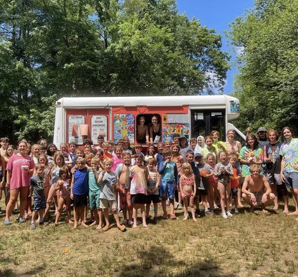 Luca's Ice Cream cooling off Kingston Summer camp!