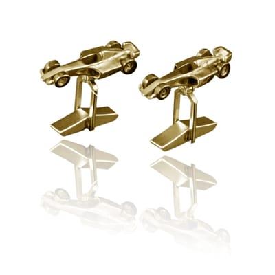 F1 14k Gold Cufflinks