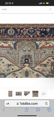 Antique Serrapy rug