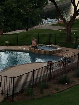 Pool and hot tub very close to condo.