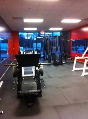 Free weights room