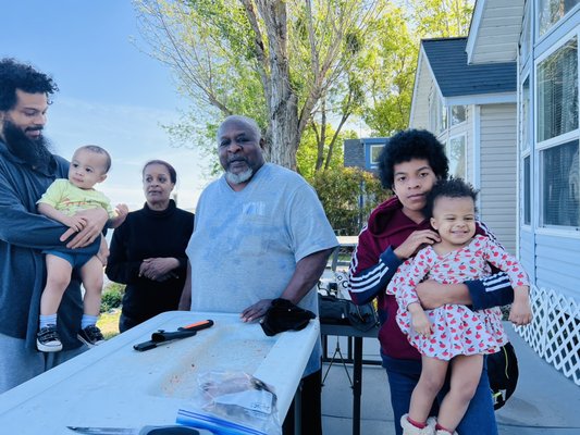 My family enjoying snug harbor