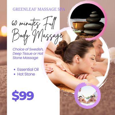 Free Parking Available                    Greenleaf Massage Spa
 1301 Marlton Pike East, Cherry Hill, NJ 08034
 Call us at 856-795-1376