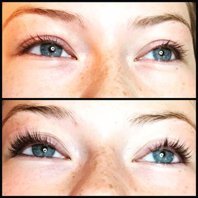 Lash lift and tint