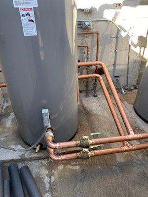 Boiler storage tank replacement