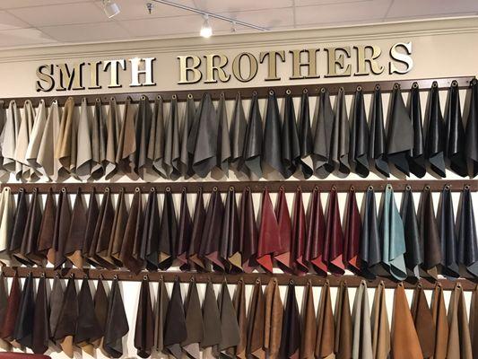 LOTSA leather colors to choose from. Smith Brothers is made in Indiana (yeah US products)!