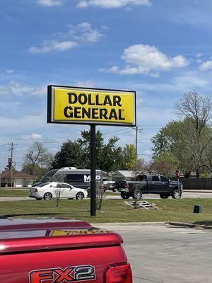 Dollar General Road Signage at Grant St & E 151st, Bixby