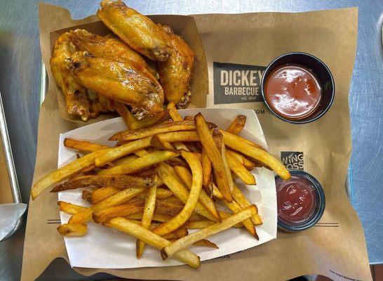 Chicken Wings and Hand-Cut Fries