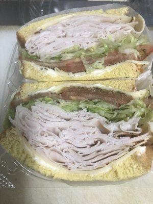 Turkey breast sandwich