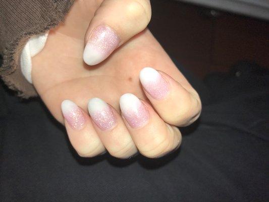 Nails, fancy nails, cute, ombré