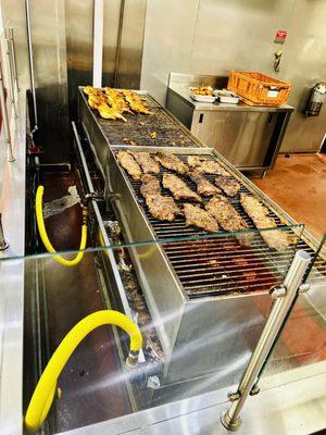 Indoor grill at the cafeteria