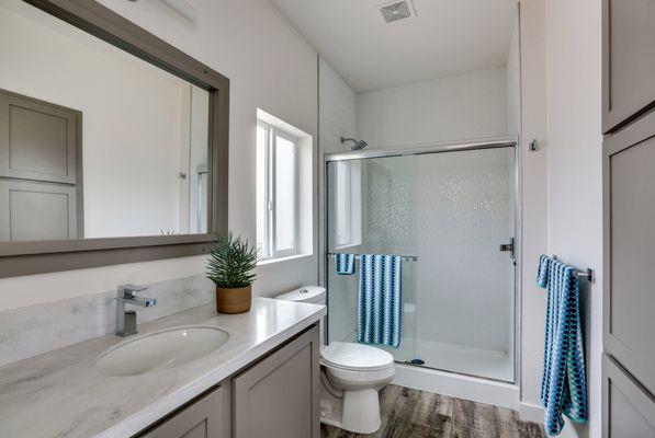 2 bedroom tiny home bathroom