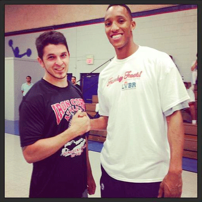 Iron Core Athlete Founder and Coach Kris Hcks With The 2010 2nd Overall NBA Draft Pick By The 76ers, Evan Turner