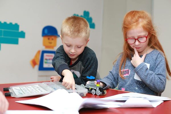 Boys and girls love learning and building with LEGO bricks and motors.