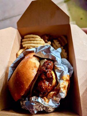 Smokehouse Sandwich with Waffle Fries