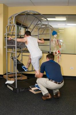 Dr. Dukes comes up with custom treatment plans and rehabilitation exercises for each patient using the TrueStretch and Spark ...