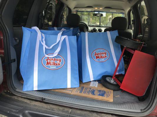 Donskie Delivers has teamed up with Jersey Mike's in Sandy Springs