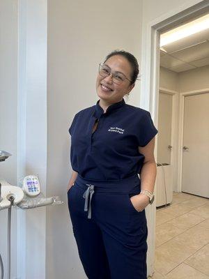 Office assistant and dental technician Grace