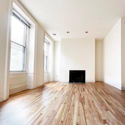 Finished Red Oak Floors - waterbased polyurethane