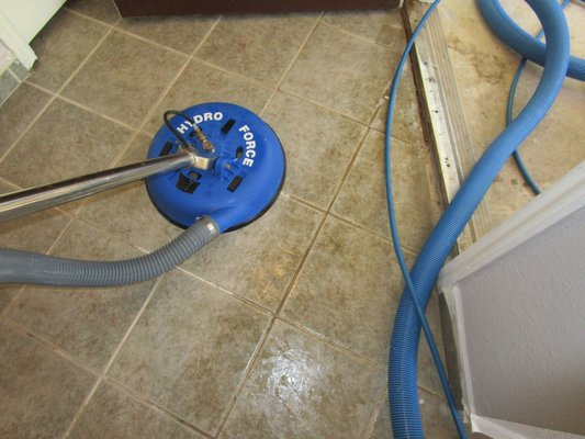 Tile & Grout Cleaning with high-pressure HOT water will remove the most stubborn soils & stinks.