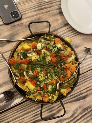 vegetarian paella