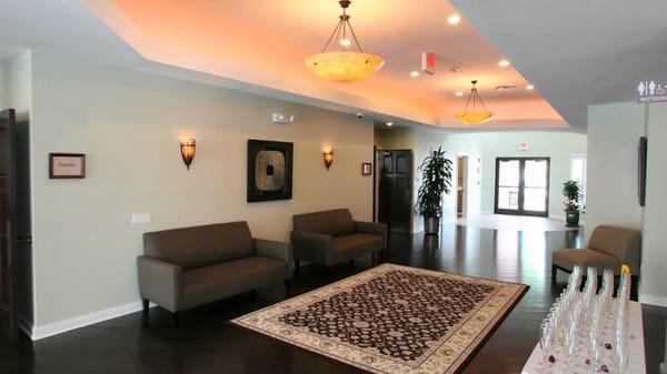 Our spacious, modern lobby