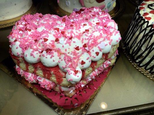 Valentine's Day cakes.