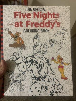 coloring book of five nights of freddy purchased from sam's club off of sw military drive