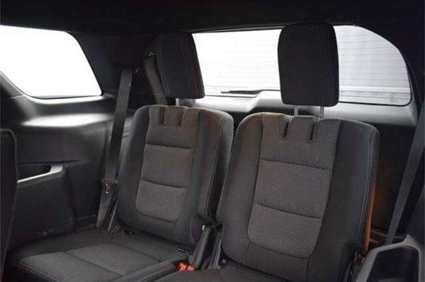 The last row of seats inside the new 2017 Ford Explorer we have recently added to the business.