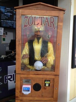 Zoltar... Now unfortunately digitally retrofitted. Tom hanks would not approve.