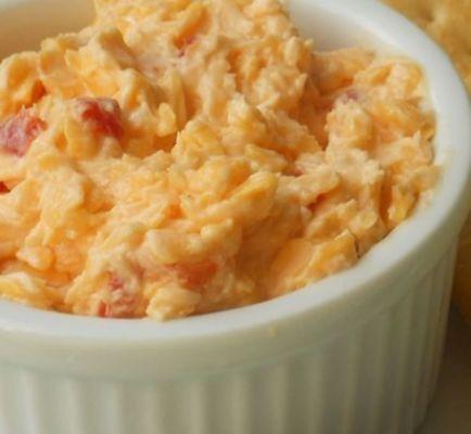 Homemade pimento cheese