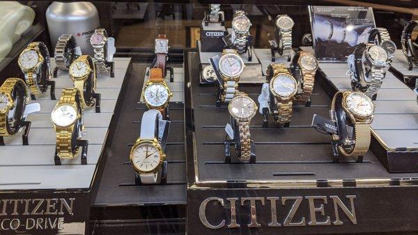 We sell Citizen and Rolex watches