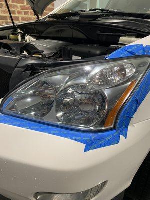 Headlights restoration