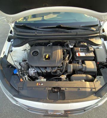 Clean engine bay