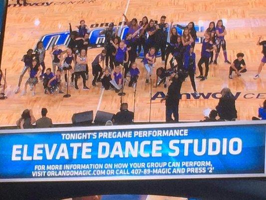 Elevate LIVE performing for Orlando Magic