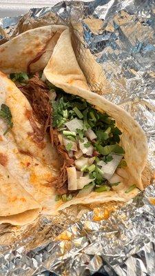 Barbacoa street taco