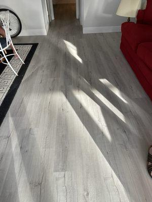 A sample of our installed flooring.