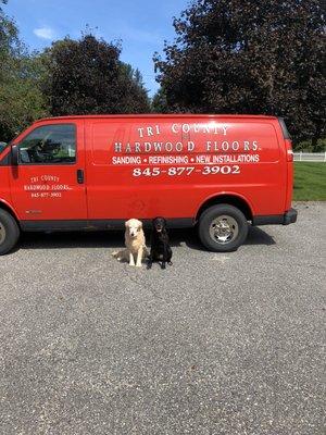 My van and my new pals