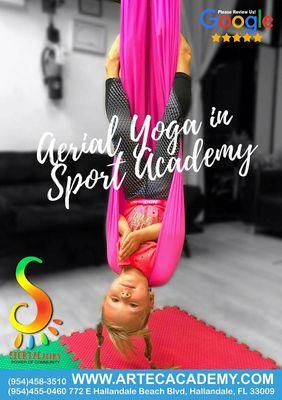 Aerial Yoga at SPORTACademy 954-455-0460