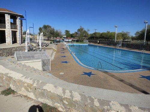 A view of the pool before it was closed for repairs in February 2018.