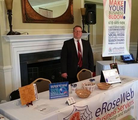 Owner of eRose Web at recent Delaware County PA Chamber Show