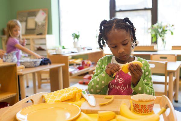 Here at Guidepost Montessori, we make sure every child has a well-balanced snack catered to their diet.