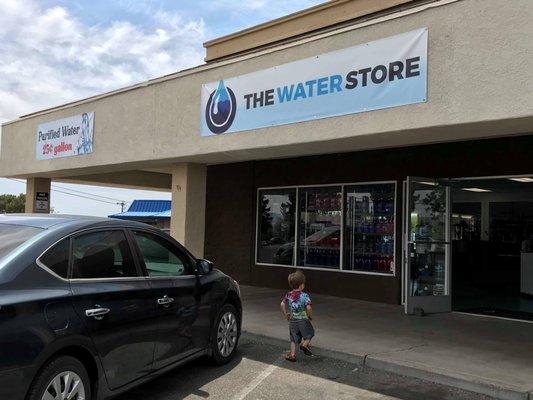 The Water Store is located next to the Dollar Tree store with parking on two sides for easy in and out.