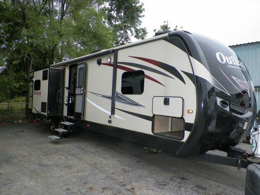 We stock pre-owned travel trailers 16'-37'