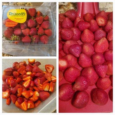 Sweet and Delicious Driscoll's Strawberries 2# @ $2.99 bought at Kroger Marketplace in Macomb, MI.  7/22/2022