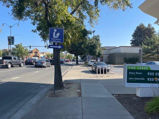 For parking: turn a right into this parking lot