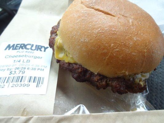 Cheeseburger, at Mercury Fuel in Winsted, CT.