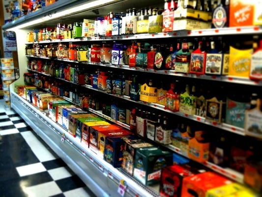 A fantastic variety of craft beers.